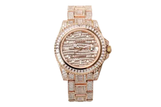 Rolex GMT-Master II Rose Gold Diamond Watch